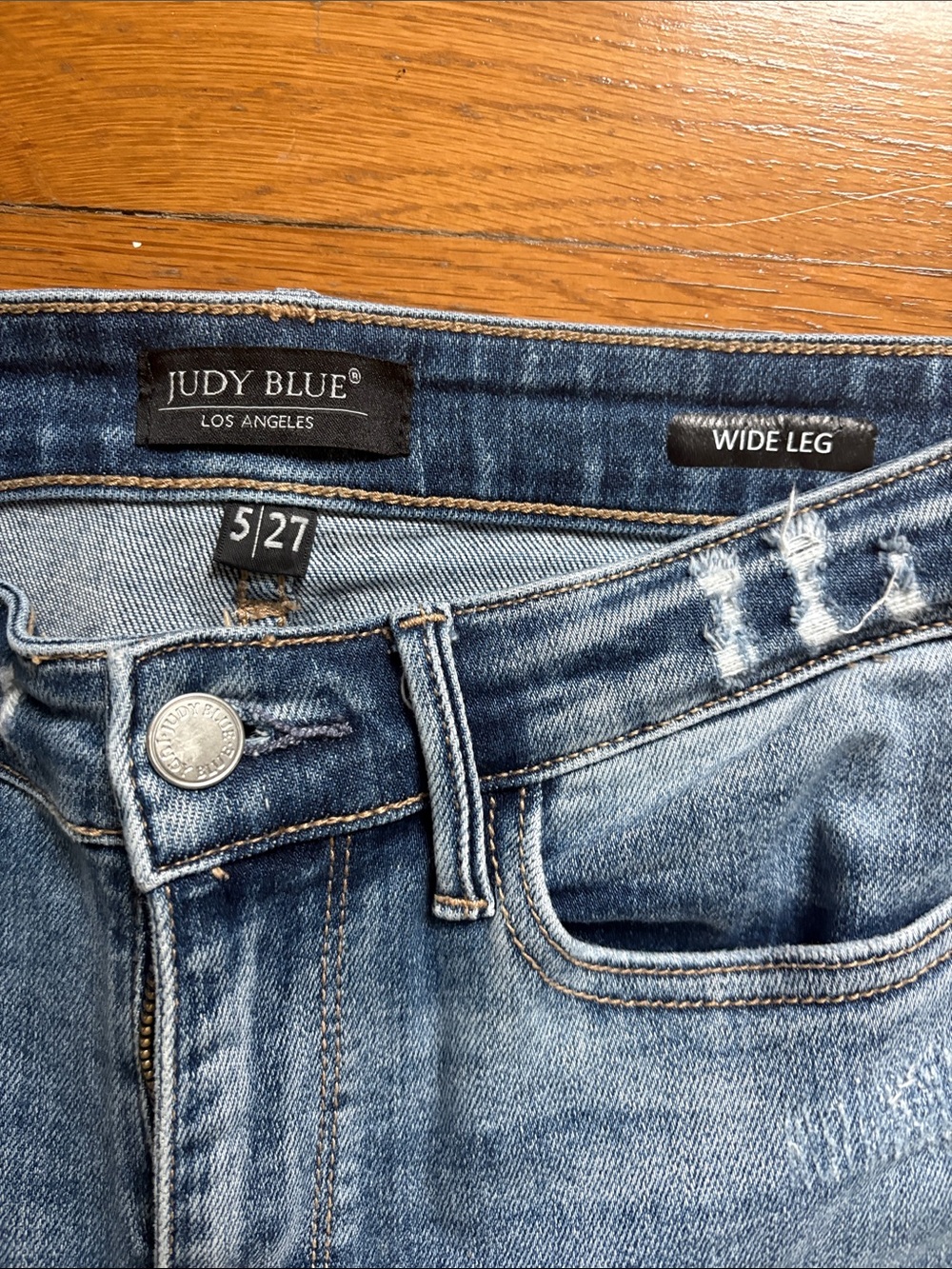 Judy Blue Wide Leg Women's Jeans 5 27 - Picture 2 of 6
